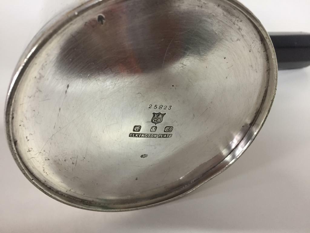 CIOCCOLATIERA ANTICA N SILVER PLATE ELKINGTON & Co - CAFFETTIERA D'EPOCA H cm20 Sheffield & Argento