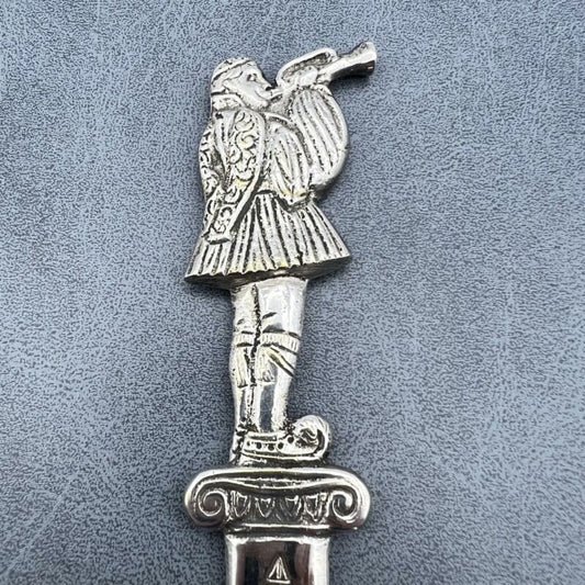 Coltello tagliacarte coltellino antico vintage da collezione ufficio scrivania Sheffield & Argento