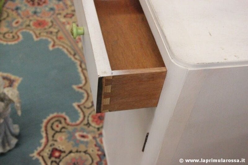 COMODINO SHABBY CHIC D'EPOCA AD UN 'ANTA - MOBILETTO VINTAGE DIPINTO BIANCO Arredamento
