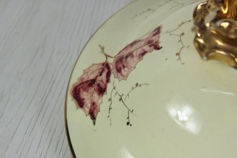 Coperchio antico in ceramica per zuppiera Deruta vintage ricambio da collezione Ceramiche e Porcellane