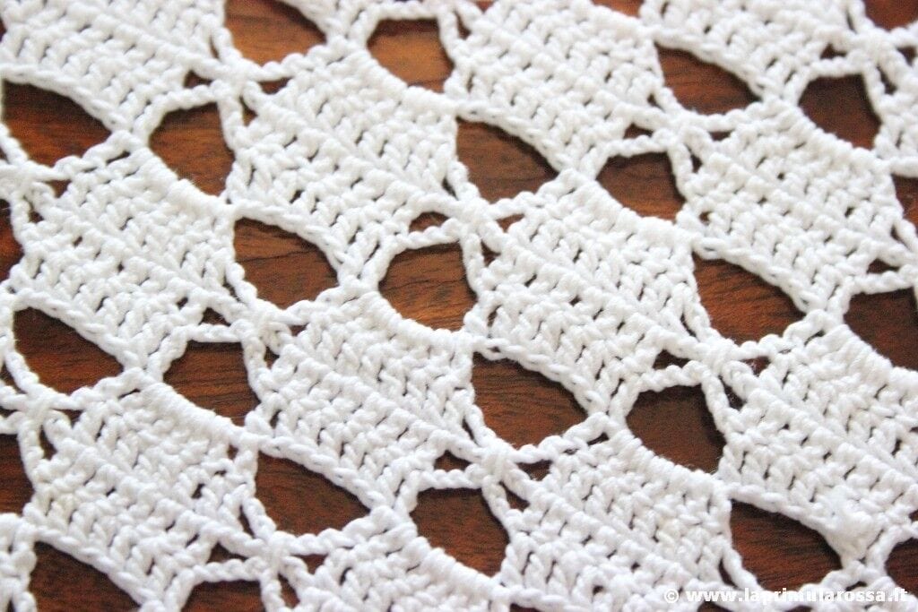 COPERTINA X CULLA VINTAGE IN COTONE LAVORATO AD UNCINETTO cm100x70 BABY BLANKET Corredo Pizzi e Tessuti