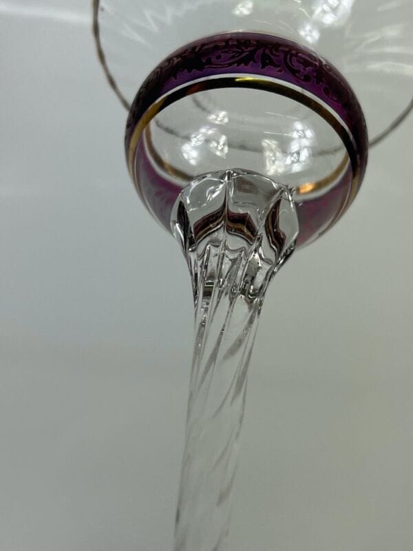 Coppia di candelieri in vetro stile murano porta candela candelabro vintage Vetri e Cristalli