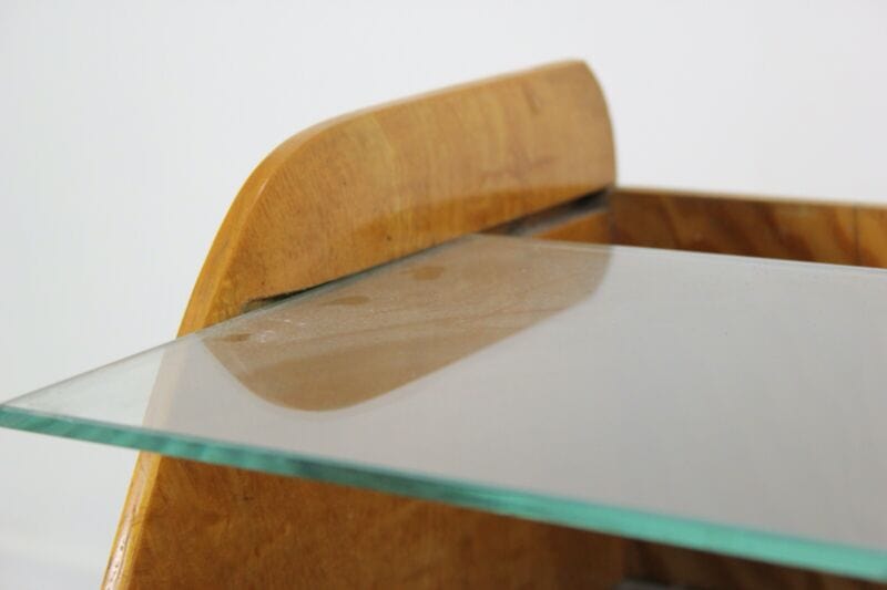 Coppia di comodini tavolini antichi in legno comodino Vintage anni '50 chiari Arredamento