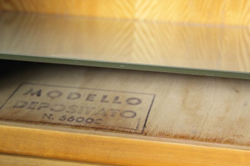 Coppia di comodini tavolini antichi in legno comodino Vintage anni '50 chiari Arredamento