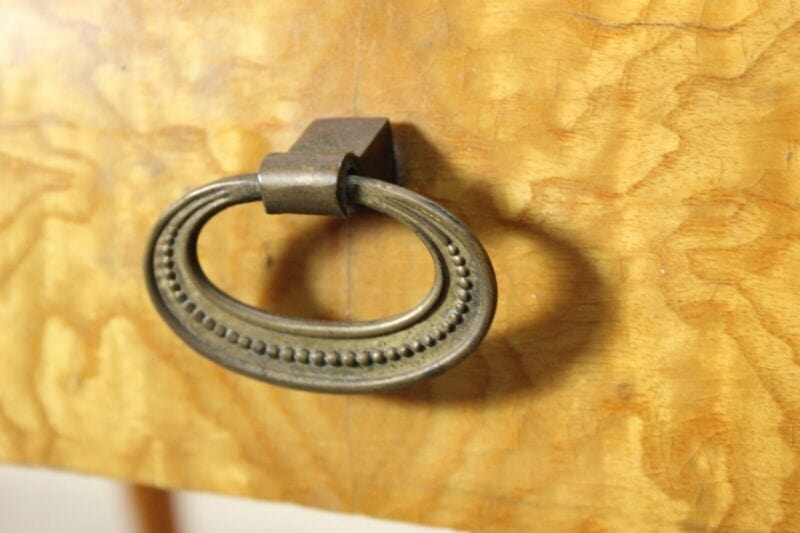 Coppia di comodini tavolini antichi in legno comodino Vintage anni '50 chiari Arredamento