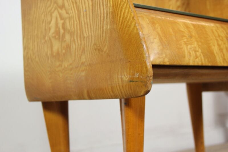 Coppia di comodini tavolini antichi in legno comodino Vintage anni '50 chiari Arredamento