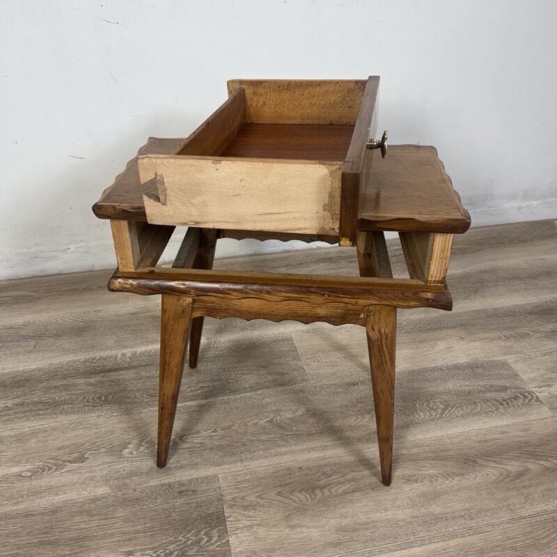 Coppia di comodini tavolino consolle stile new retro in legno vintage anni 50 60 Arredamento