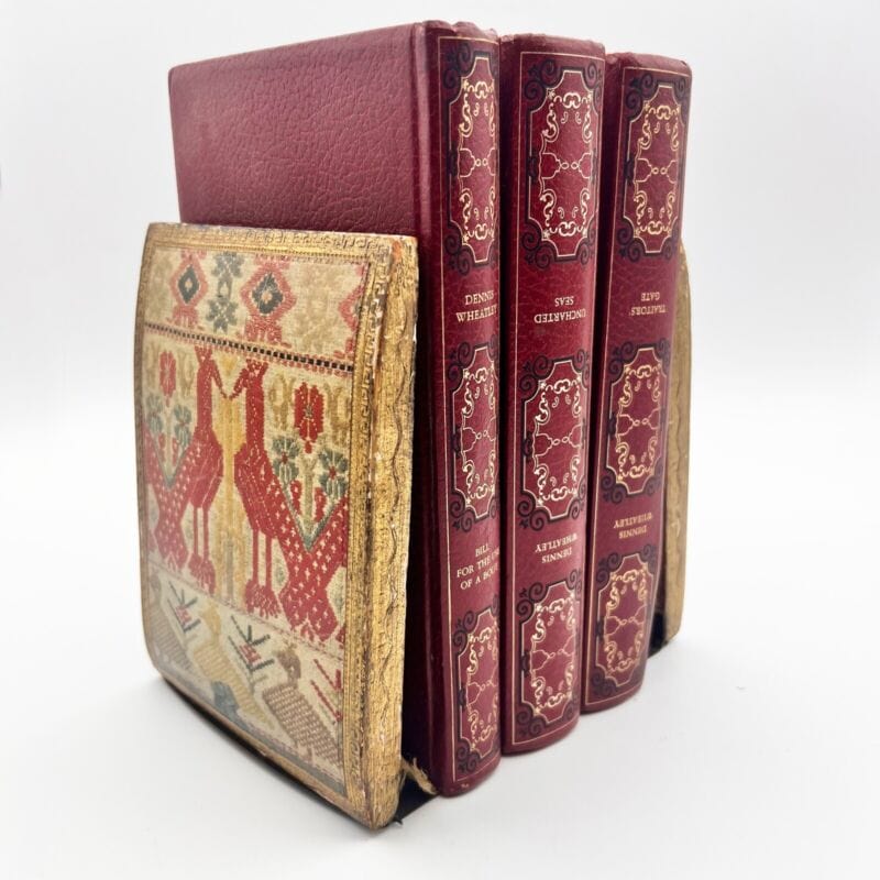 Coppia di reggilibri antichi fermalibri vintage reggi libri antico fiorentino Complementi d'arredo