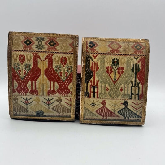 Coppia di reggilibri antichi fermalibri vintage reggi libri antico fiorentino Complementi d'arredo