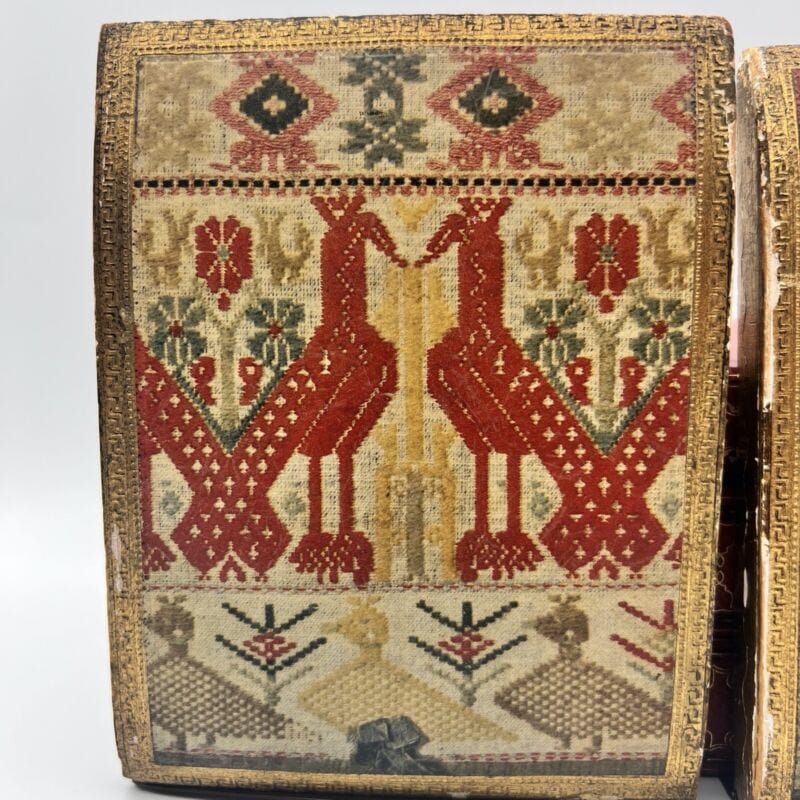 Coppia di reggilibri antichi fermalibri vintage reggi libri antico fiorentino Complementi d'arredo