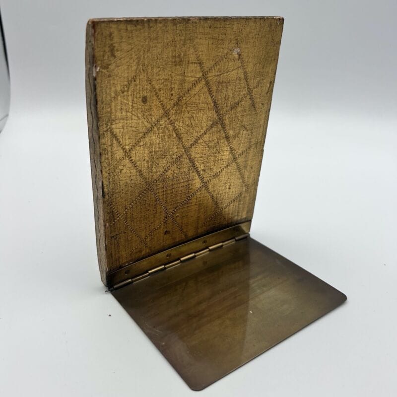 Coppia di reggilibri antichi fermalibri vintage reggi libri antico fiorentino Complementi d'arredo