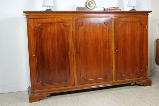 Credenza servante antica vintage anni 50 d'epoca in legno mobile da ufficio Arredamento