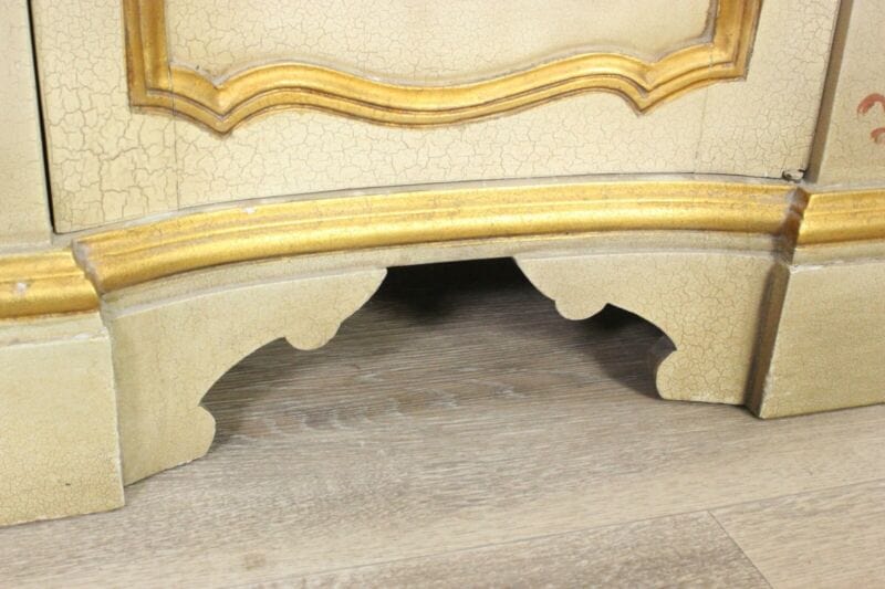 Credenza servante veneziana mobile stile antico servantino laccato e dipinto Arredamento