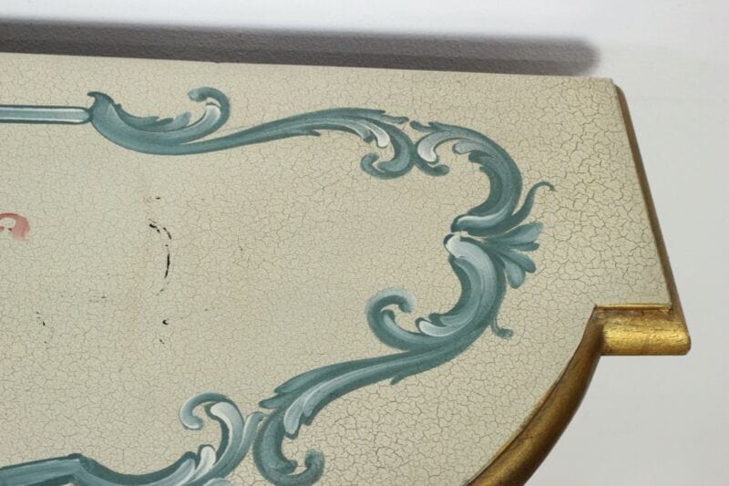 Credenza servante veneziana mobile stile antico servantino laccato e dipinto Arredamento