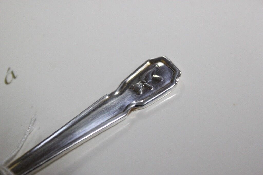 CUCCHIAINO INGLESE D'EPOCA IN SILVER PLATED L.cm 11 / VINTAGE EPNS SPOON Sheffield & Argento