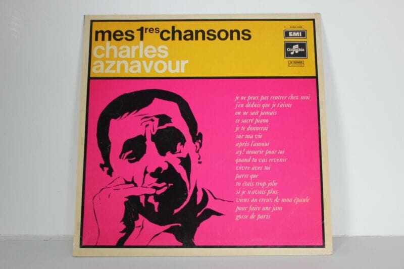 Disco in vinile 33 giri lp di Charles Aznavour 1970 canzoni francesi VINTAGE Dischi in Vinile