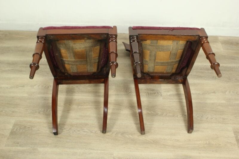 Set 6 sedie vintage in legno di mogano ('800 Set 6 sedie vintage in legno di mogano ('800