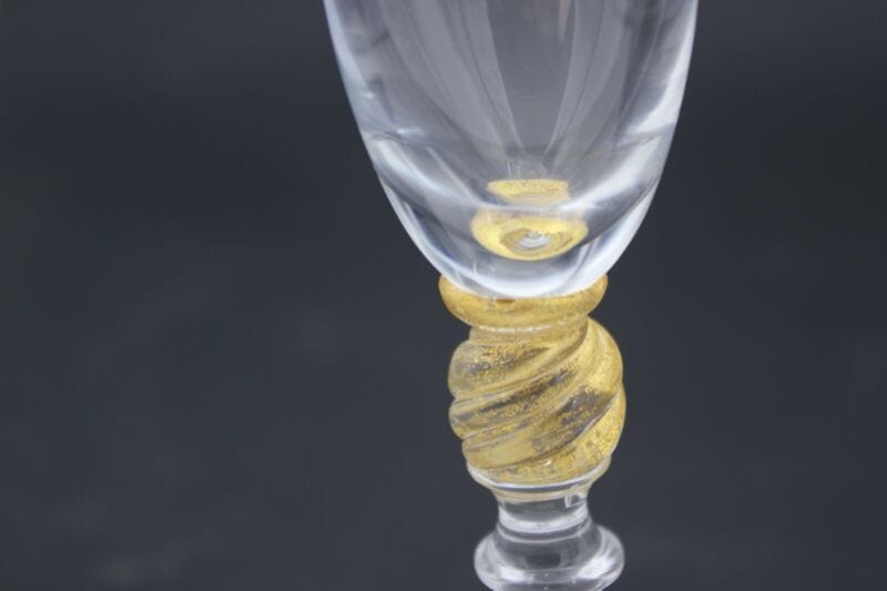 Flute in vetro per champagne bicchiere a calice natalizio NASON e MORETTI natale Vetri e Cristalli