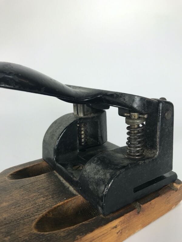 Foratrice carta perforatrice antica regolabile a due fori da scrivania  tavolo
