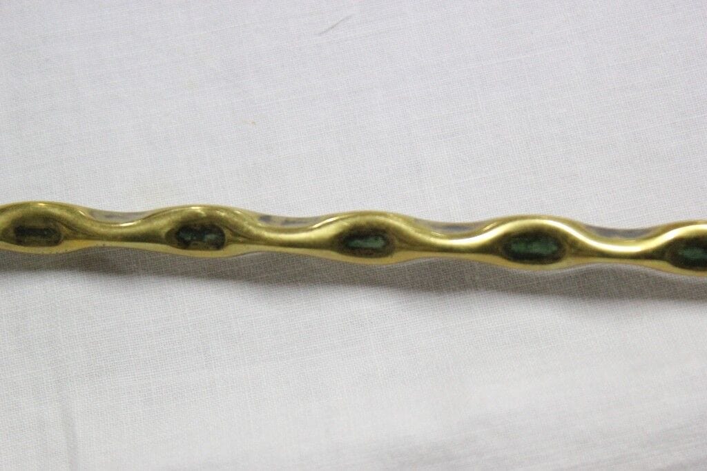 FORCHETTA ANTICA IN OTTONE PER BRUSCHETTA L. cm 58 - VINTAGE TOASTING FORK Ottone