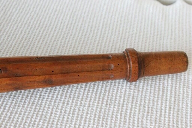 GAMBA D'EPOCA X MOBILE IN LEGNO MASSELLO CM 36 - VECCHIA COLONNINA X RESTAURO Restauro