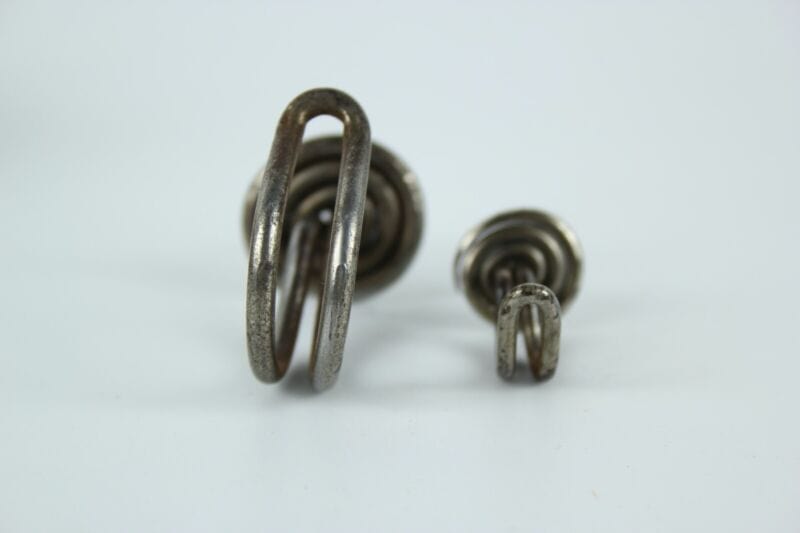 Ganci appendiabiti vintage antichi in metallo ferro con vite per legno shabby Restauro