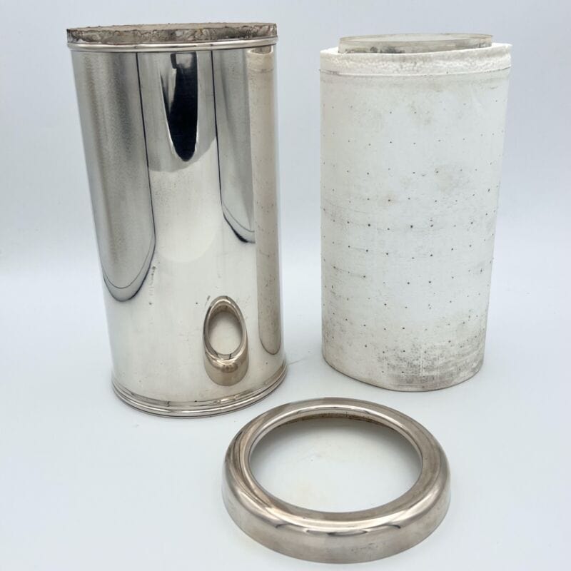 Glacette in argento silver plated vintage secchiello per da vino portabottiglia Sheffield & Argento