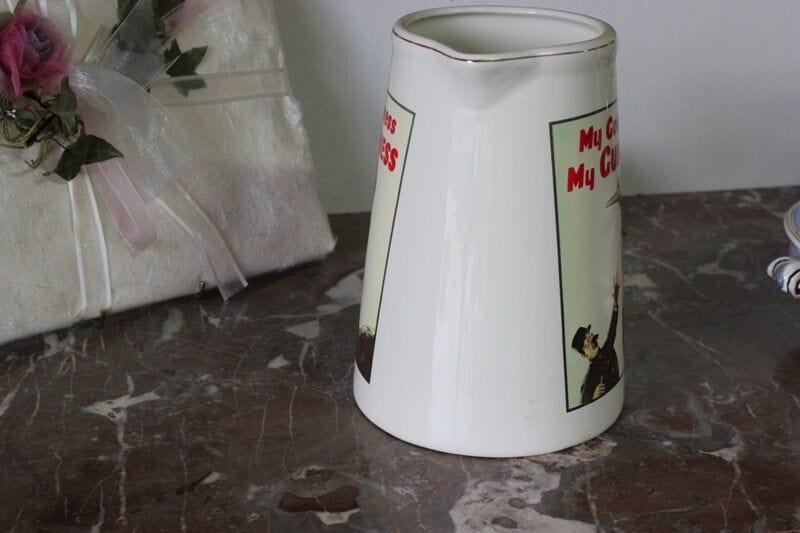 GRANDE BROCCA IN CERAMICA BIRRA GUINNESS ALTEZZA cm 22 BOCCALE VINTAGE DA PUB Birra & dintorni