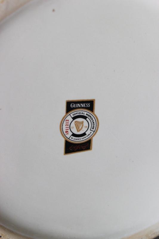 GRANDE BROCCA IN CERAMICA BIRRA GUINNESS ALTEZZA cm 22 BOCCALE VINTAGE DA PUB Birra & dintorni
