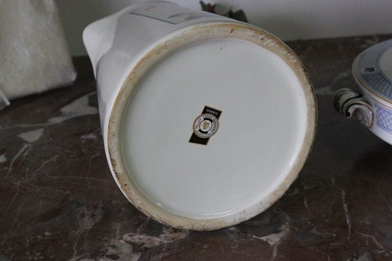 GRANDE BROCCA IN CERAMICA BIRRA GUINNESS ALTEZZA cm 22 BOCCALE VINTAGE DA PUB Birra & dintorni