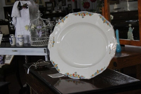 GRANDE VASSOIO D'EPOCA IN CERAMICA / VECCHIO PIATTO INGLESE DA PORTATA Ceramiche e Porcellane