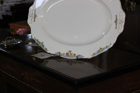 GRANDE VASSOIO D'EPOCA IN CERAMICA / VECCHIO PIATTO INGLESE DA PORTATA Ceramiche e Porcellane