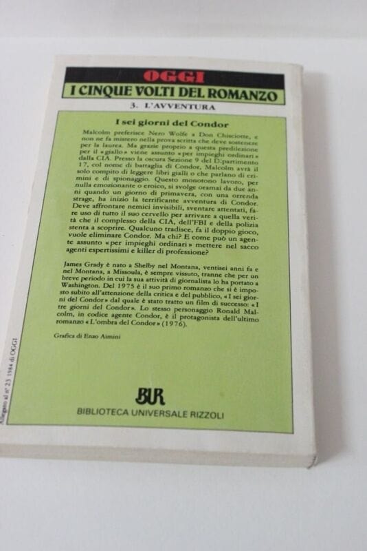 I SEI GIORNI DEL CONDOR- EDIZIONE SPECIALE PER LA RIVISTA OGGI ANNO 1984 Libri