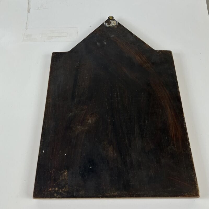 Icona antica religiosa sacra in legno dorato Madonna del Cardellino di Raffaello Oggetti sacri - rosari