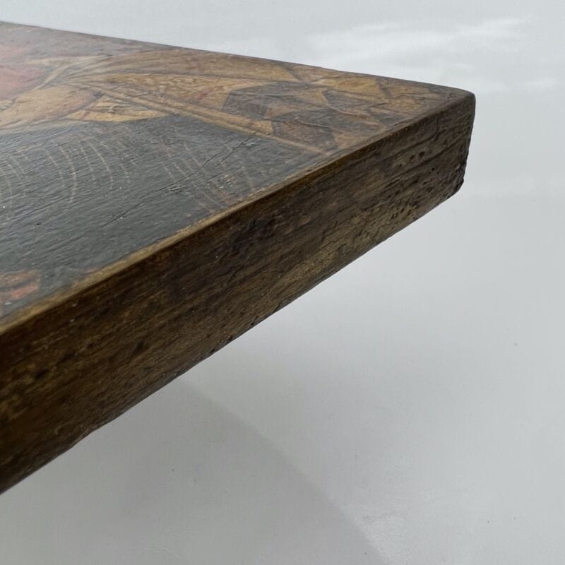 Icona antica religiosa sacra in legno Madonna di San Bernardino con Bambino Oggetti sacri - rosari