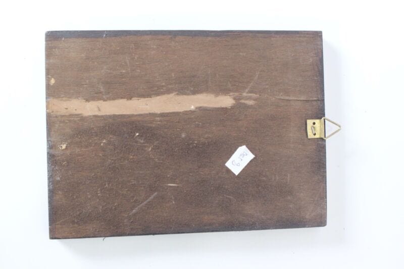 Icona religiosa Sant Antonio stampa su tavola in legno oro vintage stile antico Oggetti sacri - rosari