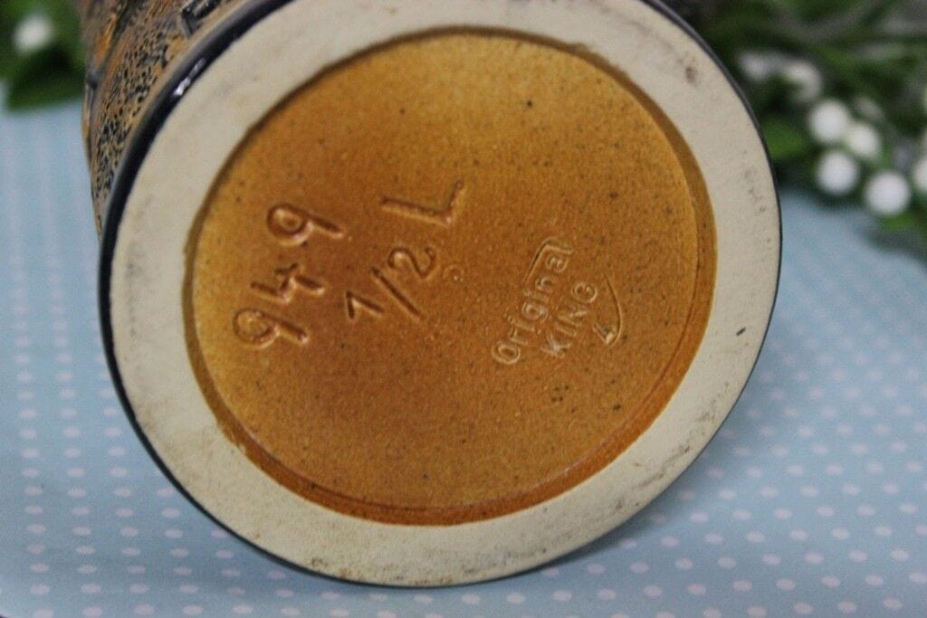 JAGER FREUD DIE GRUNE HEID BOCCALE D'EPOCA IN CERAMICA MANICO CON VOLPE H CM 24 Birra & dintorni