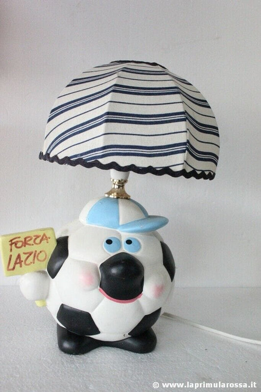 LAMPADA CON PALLONE COLORI FORZA LAZIO  - LUME VINTAGE  ABAT JOUR X CAMERETTA Lampade Appliques