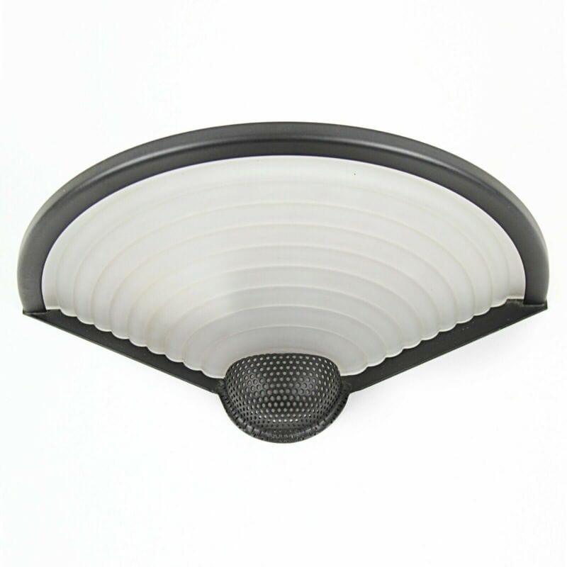 Lampada da parete applique in vetro Murano modernariato satinato bianco nero Lampade Appliques