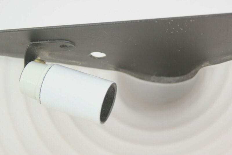 Lampada da parete applique in vetro Murano modernariato satinato bianco nero Lampade Appliques