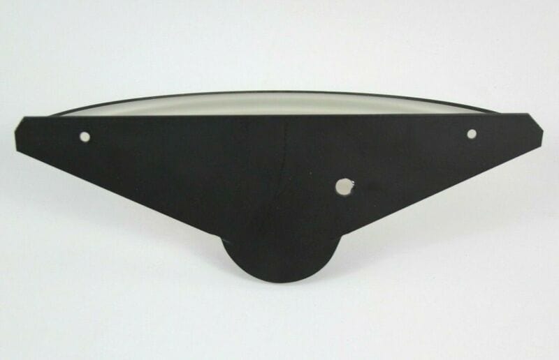 Lampada da parete applique in vetro Murano modernariato satinato bianco nero Lampade Appliques