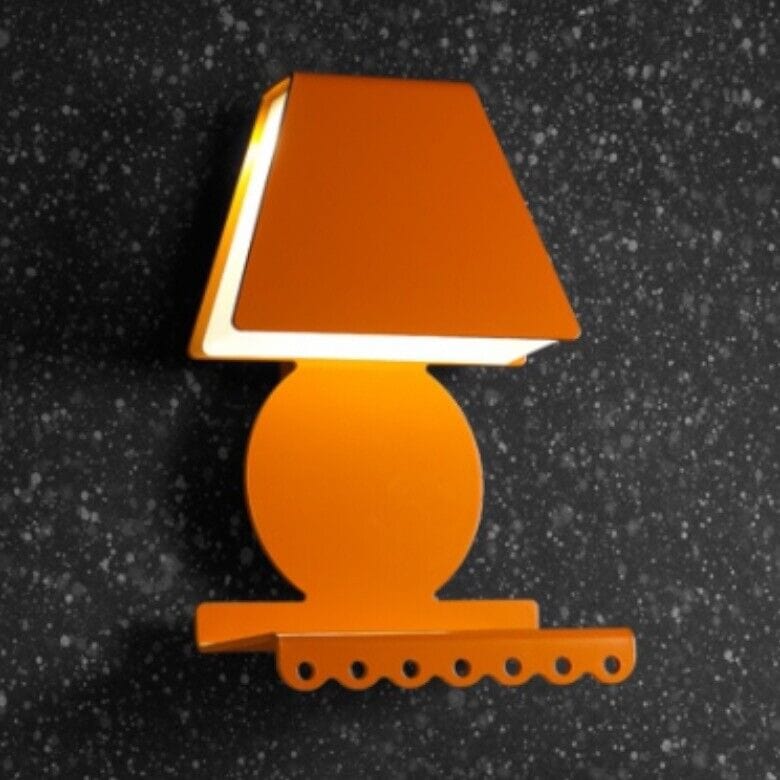 Lampada da parete applique mensola di design Zeroombra comodino modernariato led Lampade Appliques