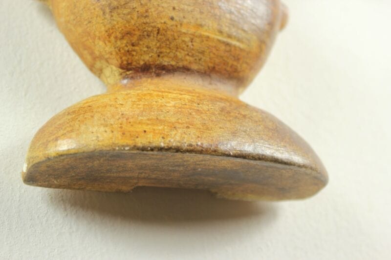 Lampada da parete muro in legno frutta con paralume tessuto Florenz Lamp 2276 .A Lampade Appliques