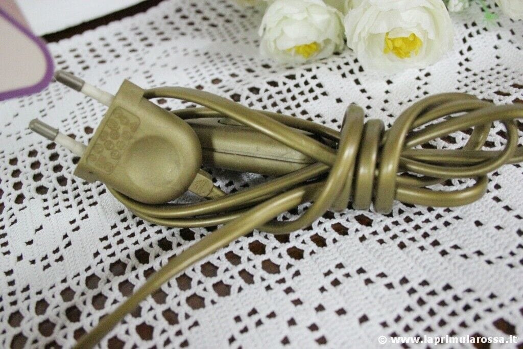 LAMPADA DA TAVOLO ANNI 80 LIBERTI LAMP ABAT JOUR RUSTICA - VINTAGE ITALIAN LAMP Lampade Appliques