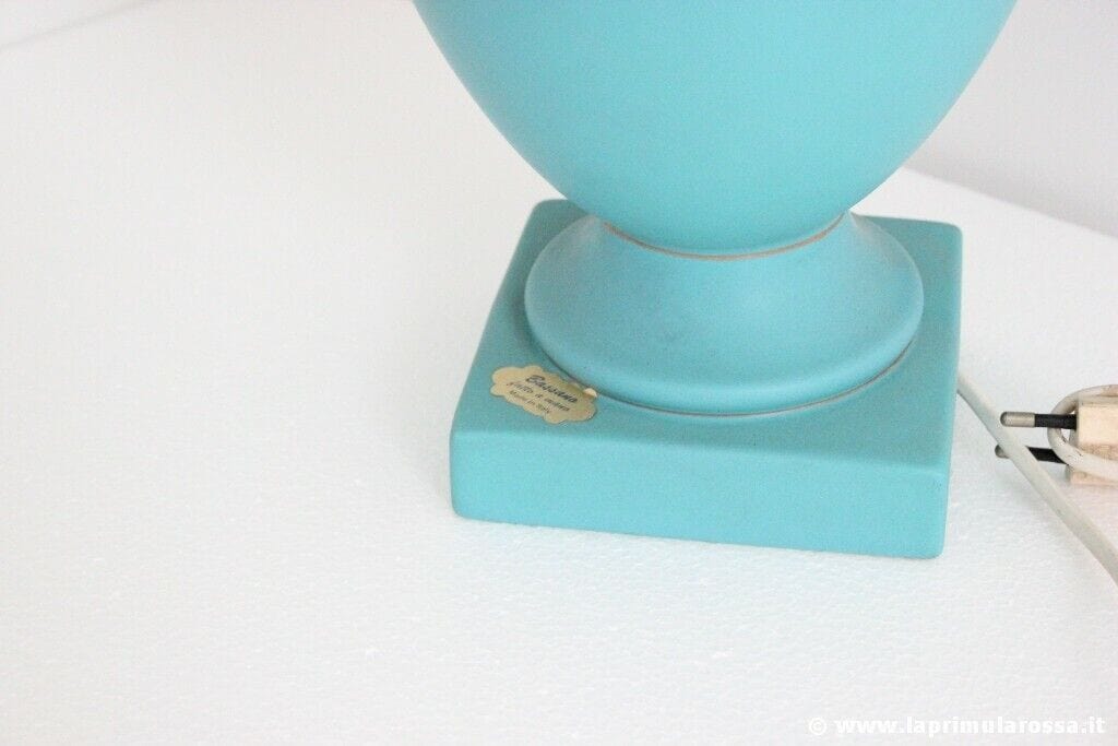 LAMPADA DA TAVOLO ANNI 90 IN CERAMICA DI BASSANO h cm58 VINTAGE TABLE LAMP ITALY Lampade Appliques