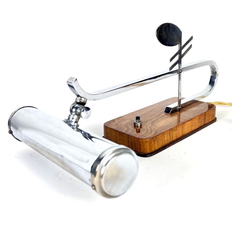 Lampada da tavolo Vintage antica di design Stile Art deco anni 30 per Pianoforte Lampade Appliques