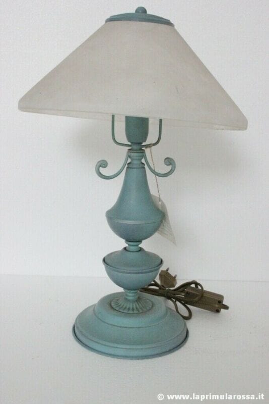 LAMPADA DA TAVOLO VINTAGE LUME ANNI '90 h 46 cm  ITALIAN MURANO TABLE LAMP Lampade Appliques