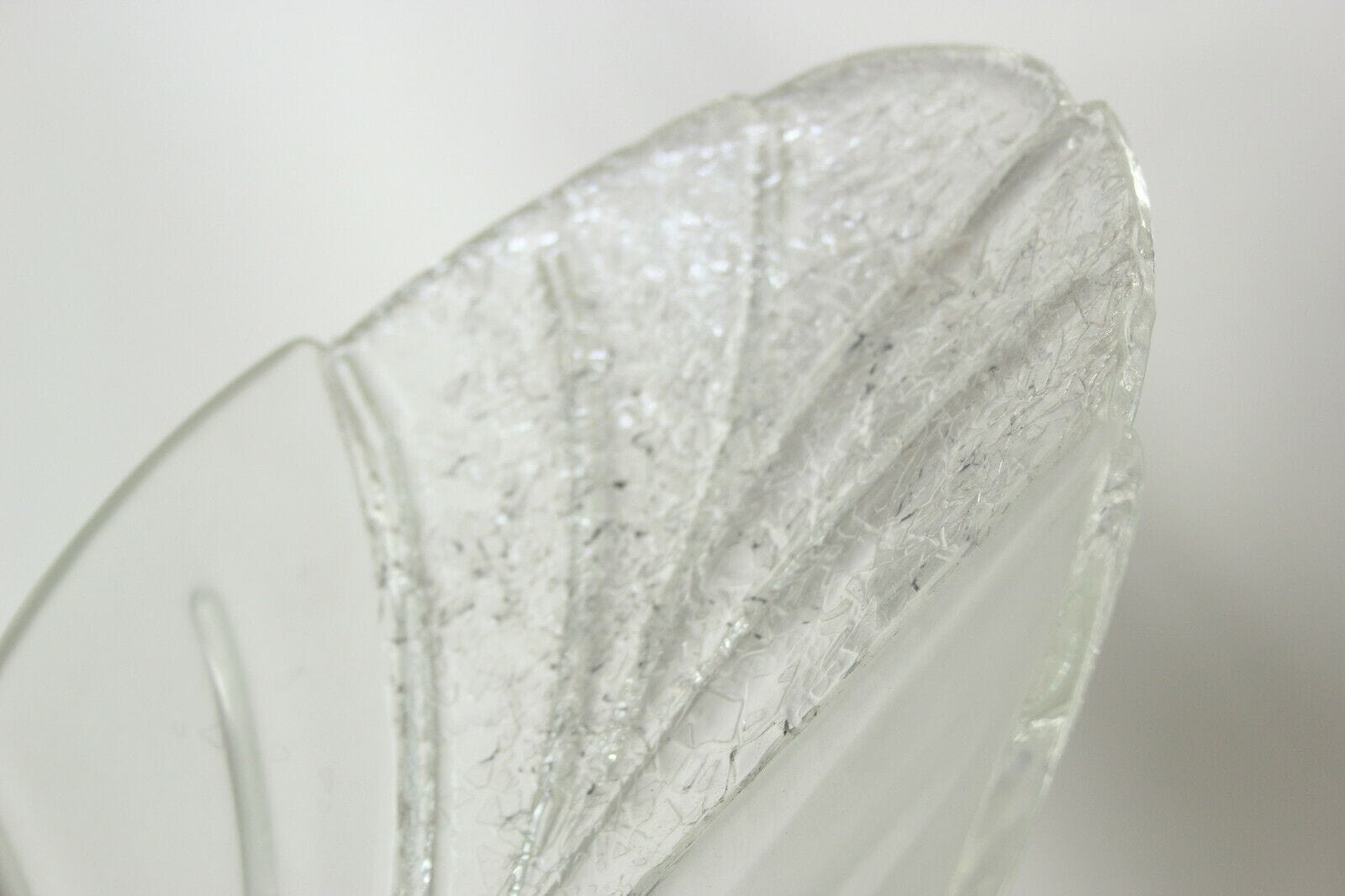 LAMPADARIO VINTAGE CON GRANDI FOGLIE IN VETRO  DI MURANO - LAMPADA A SOSPENSIONE Lampade Appliques