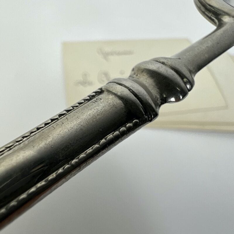 Lente di Ingrandimento a mano in argento Silver Plated antica Vintage anni 50 Attrezzi e Strumenti