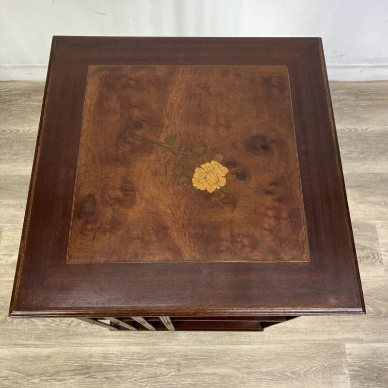Libreria girevole stile antico vittoriano inglese in legno reggilibri tavolo Complementi d'arredo